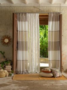 cortina tejido convencional